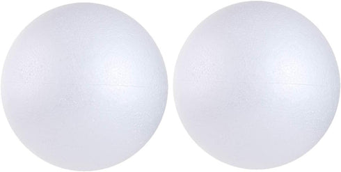 2PCS 7.9 Inch White Foam Balls Polystyrene Craft Balls Foam Balls for Art, Craft, Household, School Projects and Christmas Easter Party Decoration...
