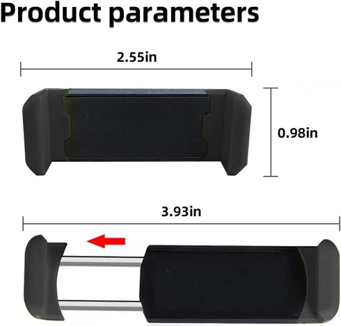 Phone Mount for Car Vent, Auto Air Vent Clip Holder, Easy Clamp Hands-Free Cradle for Air Outlet, Universal Clip-on Phone Automobile Mount, Compat...