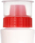 MXY Japanese Squeeze Bottle Creative 5 Hole Design Salad Vinegar Ketchup Honey Oil Pot with Dust Lid 380ml (Red)...