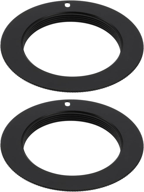 2Pcs Aluminum Alloy Lens Mount Adapter Lens Adapter Ring for M42 Mount Lens Camera Mount Adapter Converter Compatible with Sony NEX Mount Camera L...