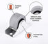 (Pack of 8) 1"" / (25 mm) Small Wheel Castors Rubber Wheels for Furniture Not Swivelling Non-Plastic Casting Device & Equipment Small Wheel Caster...