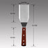 Professional Metal Spatula for Cast Iron Skillets and Flat Top Grills, Full Tang Wooden Handle, Stainless Steel Blade, Smash Burger Spatula Turner...