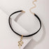 Punk Velvet Snake Choker Necklace Gold Snake Pendant Clavicle Necklace Gothic Velvet Collar Necklace Short Black Ribbon Necklace Jewelry for Women...