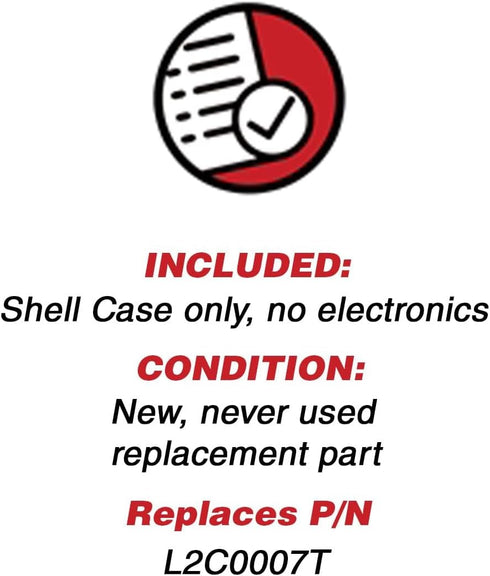 KeylessOption Just The Case Keyless Entry Remote Key Fob Shell for L2C0007T (Pack of 2)...