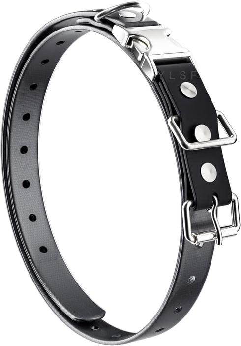 Quick Snap Bungee Dog Collar Strap with D Ring for Most of Electronic Training Shock Collar Receivers-Adjustable Durable Waterproof Odorless 3/4 I...