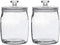 Half Gallon Glass Jars with Lid, Wide Mouth Cookie Jars Set of 2, Apothecary Jar for Candy, Glass Canisters for Kitchen Storage and Laundry Organi...