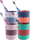 Cute Little Monster Color Matching Mouthwash Cup, Reusable Toothbrush Holder, Bathroom Cup, Tooth Brushing Cup, Plastic 450ml (Set of 4)...