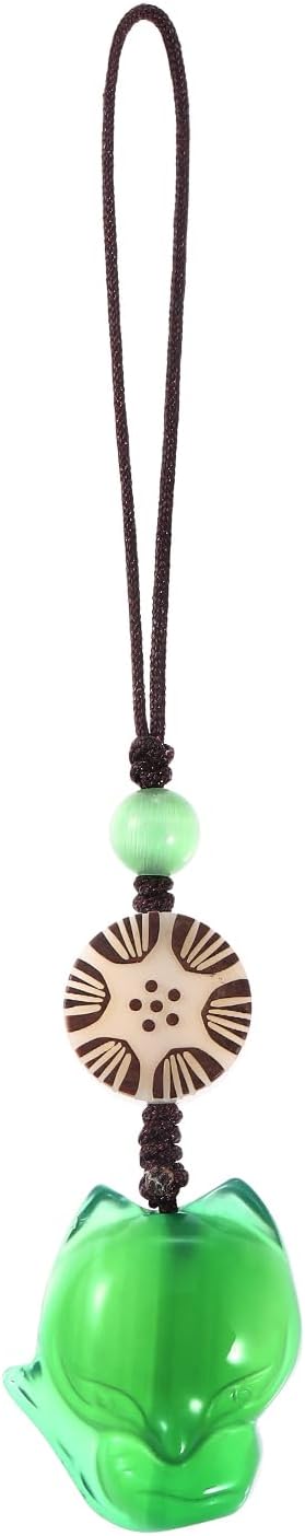 Cell Phone Strap Cartoon Fox Phone Charm Key Chain Car Key Purse Pendant Hanging Pendants Decor Green...