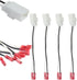4 Pack Speaker Harness for Jeep Dodge Chrysler Models Front Rear Door Speaker Wiring Harness Adapter 72-6514 - Door Speaker Replacement Speaker Wi...