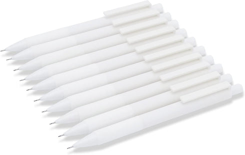 COLNK Mechanical Pencil Set for Office School Supplies,0.5mm Drawing Pencils for Students Kids, White Barrel, Counts 10...