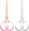 Scissors, Clear Acrylic Stainless Steel Scissors,Office Professional Shears for Home School Office DIY Craft Sewing Fabric Cutting General Use?2PC...