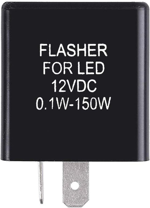MGI SpeedWare 2-Pin Silent Flasher Relay for LED Turn Signal - Hyper Flash Fix (1-Pack)...