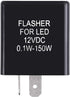 MGI SpeedWare 2-Pin Silent Flasher Relay for LED Turn Signal - Hyper Flash Fix (1-Pack)...