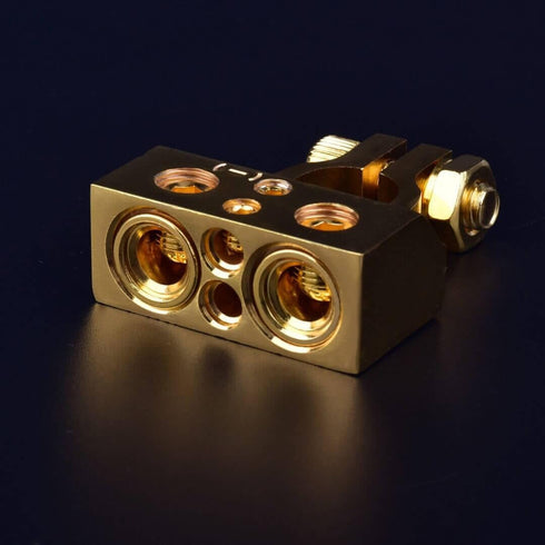 Battery Post Terminals, 0/2/4/6/8/10 AWG Inputs Battery Terminals, Multiple Battery Terminal Connectors, Positive Negative Car Battery Terminal, B...