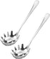 2Pcs Spaghetti Spoon,Stainless Steel Claw Pasta Spoon Server Noodle Scoop Slotted Spoon Kitchen Utensils for Home Restaurant Bar...