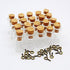 CTKcom 50pcs 0.5ml-extra Mini Tiny Clear Glass Jars Bottles with 50pcs Cork Stoppers and 50pcs Eye Screws, Glass Bottles for Decoration, Arts & Cr...