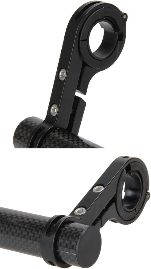 Bike Handlebar Extender,Bike Handlebar Extender with Double Mounting Clamp Bracket,For Bike Mounts,Extender Bars, Headlights,Light Lamp,Bicycle Ac...