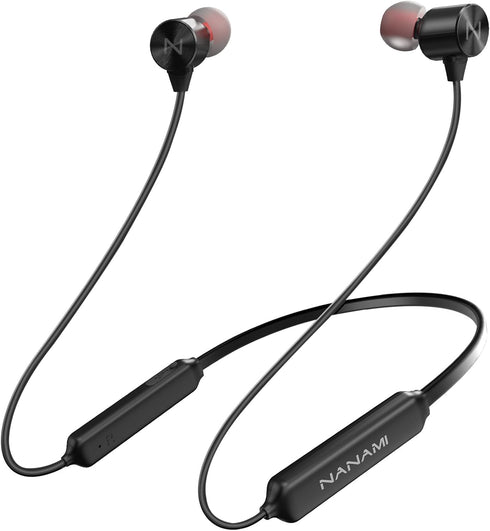 NANAMI Earbuds, Update Bluetooth Wireless Headphones, IPX7 Waterproof, in-Ear Earphones with Mic, Magnetic Neckband, HiFi Stereo Deep Bass Noise C...
