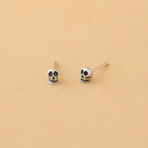Boma Jewelry Sterling Silver Skull Stud Earrings...