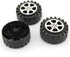 4pcs Model Car Wheels 42mm Plastic DIY Toy Wheels Black for 2mm Shaft...