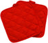 Home Collection Chef-Themed Kitchen Mitts, Pot Holder, & Kitchen Towels Set (Red)...