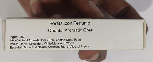 bonballoon Natural Perfume Vanilla Musk Arabian Alcohol Free Attar Arabic Arab Fragrance Oriental Scent Oil Roll In Bottle (0.10 oz / 3 ml ??? ???...