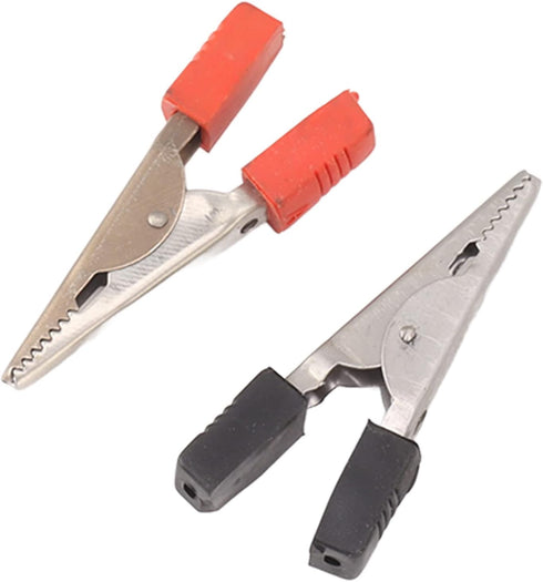 Clip, Stainless Steel Battery Clamp with Strong Spring Jumper Cables Clamp for Truck Car Battery Electric Test...