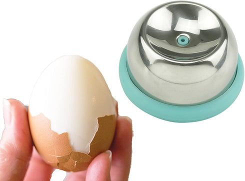 1 Pack Hard Boiled Egg Piercer simple easy egg hole puncher egg poacher Endurance Hole (304 stainless steel+new material PP bottom)Anti-sliding ca...