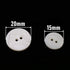 Leekayer 22 Pieces Genuine White Mother of Pearl Blazer Buttons Suit Buttons Set 20mm 15mm Natural White MOP Shell Buttons Bulk for Men (White MOP...