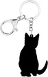 Cute Halloween Black Cat Keychain Key Chain Cat Car Accessories for Women Teen Girls Charms Cats Gifts...