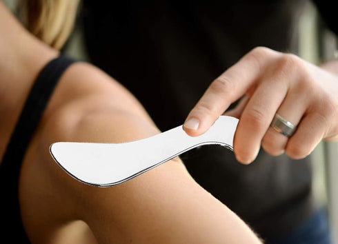 FeelFree Sport Stainless Steel Guasha Scraping Massage Tool-Muscle Scraper Tool for Soft Tissue, Physical Therapy for Back, Legs, Arms, Neck, Shou...