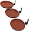 Tree Mount Bird Tray, Large Capacity Tree Mounted Bird Feeder with Heavy Duty Metal Ring for Terrace (3 Pot and 3 Bracket)...