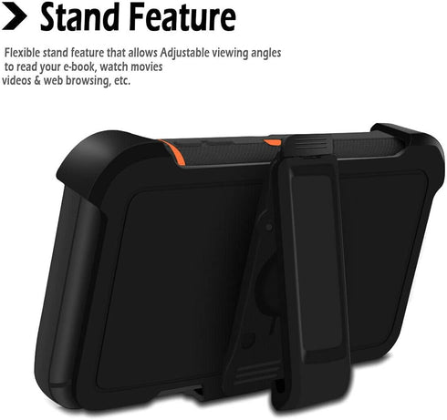 Defender Case Designed for iPhone 12 Pro Max, Protective Defender Shockproof Hybrid Case Dual Layer Design Hard Cover Compatible with iPhone 12 Pr...