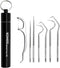 KOHEEL Toothpicks Pocket Set, Reusable Dental Floss Picks Kit, Stainless Steel Teeth Cleaning Tools, Tooth Picker, Oral Hygiene Kit with Holder (7...