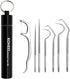 KOHEEL Toothpicks Pocket Set, Reusable Dental Floss Picks Kit, Stainless Steel Teeth Cleaning Tools, Tooth Picker, Oral Hygiene Kit with Holder (7...