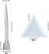 PH PandaHall Bead Sorting Trays, 20pcs Triangle Jewelry Plate Painting Pigment Tray Plastic Art Crafts Storage Plate with 2pcs Handy Tweezers with...