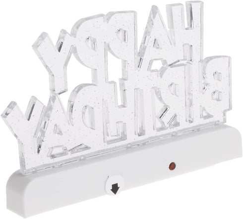 Dazzling Flashing Happy Birthday Cake Decoration - 3.25" x 4.75" (1 Count) - Perfect Celebration Centerpiece...