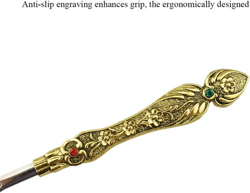 HAHIYO Metal Seam Ripper with Classical Engraved Pattern - Ergonomic Non-Slip Handle Sewing Stitch Cutter Thread Unpicker for Quilting Sewing Craf...