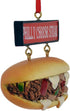 Kurt Adler Philly Cheese Steak Sandwich with Sign Ornament...