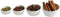 Porcelain Pinch Bowls Set of 4, Multi-size Round Mini Bowls for Meal Prep, Sauces, Dippings, Condiments...