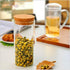 2Pcs 300ml/10oz Empty Clear Glass Bottles with Cork Stopper - Refillable Dry Food Goods Storage Container Vial Jars For Flower Tea Dry Fruit Nuts ...