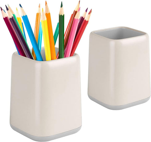 Fashion Pen and Pencil Holder, Pencil Cup for Kids or Makeup Brush Holder for Women, Durable Stand Desk Organizer Storage Gift for Office, Classro...