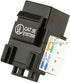 Monoprice Cat5E Punch Down Keystone Jack, Black (105370)...