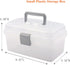 BangQiao Multipurpose Plastic Storage Container Box with Handle and Latch Lock, Clear Gray...