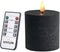 smtyle Halloween Black Fllickering Flameless Candles Home Decor Battery Operated with None-Moving Flame Wick LED Pillar Candle 3 x 3 inch...