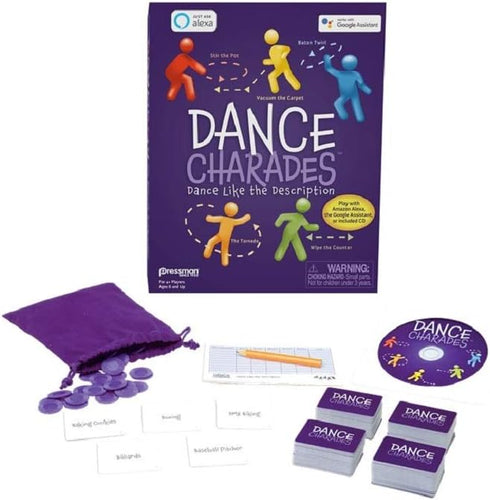 Pressman Dance Charades Game: Can Be Played with Included CD, Alexa Skills or Google Assistant...