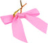 50pcs Satin Ribbon Twist Tie Bows DIY Twist Bow Crafts for Gift Wrap Bags, Party Favors, Baked Goods, Cookies for Gift Wrapping Supplies (Pink)...