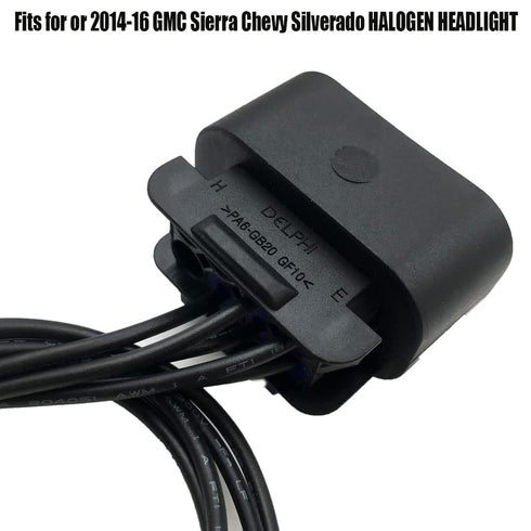 Headlight Connector Plug Compatible with Chevy Silverado/GMC Sierra 2014-2015...