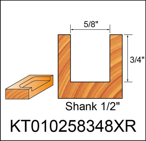 Router Bits, Carbide Tipped Mortising Router Bit for Making Mortises, Industrial Grade Cutting Tools for Woodworking (1/2 Inch Shank x 5/8 Inch Di...