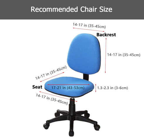 Melaluxe Computer Office Chair Covers - Protective & Stretchable Universal Chair Cover Stretch Rotating Chair Slipcover...